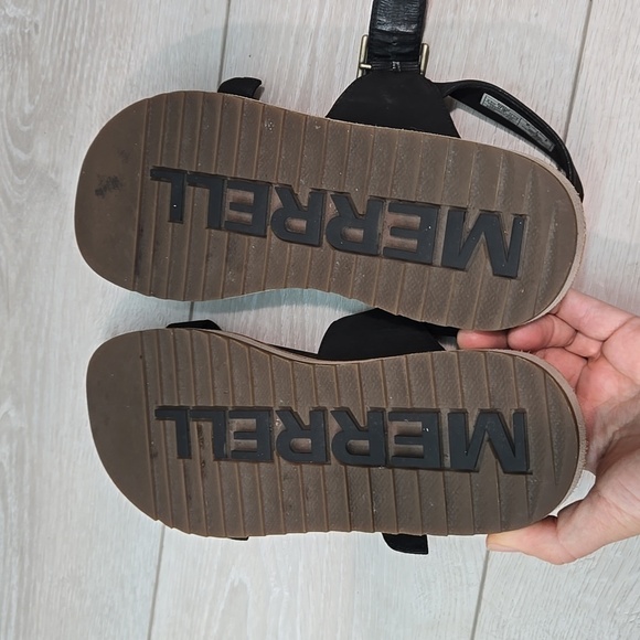 Merrell Women Juno Mid Zip Black Platform Sandals shoes sz 9 - Picture 12 of 12